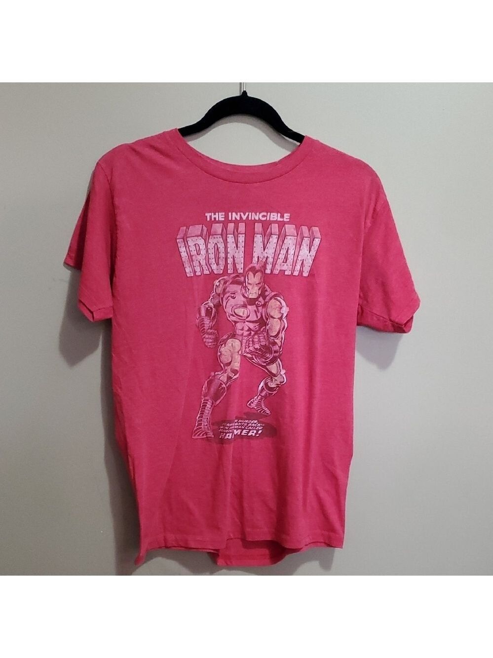 Marvel Iron Man Red T-Shirt for Men Size Medium